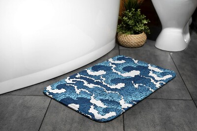 Fürdőszoba szőnyeg Japán hullámok