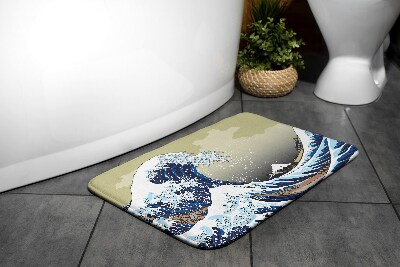 Zuhany kilépő szőnyeg Kanagawa nagy hullám