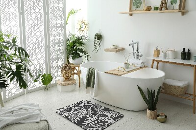 Fürdőszobai szőnyeg Növények absztrakciója