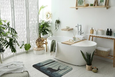 Fürdőszoba szőnyeg Erdő motívuma