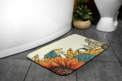 Fürdőszobai szőnyeg Napraforgóvirág