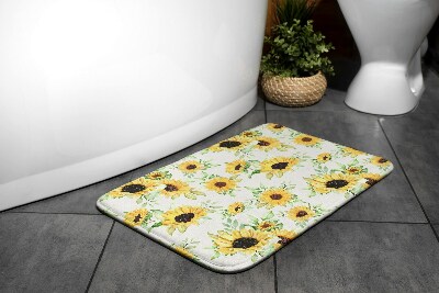 Fürdőszobai szőnyeg Napraforgó virágok