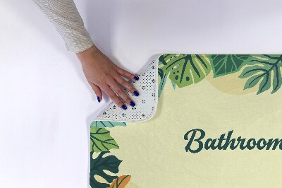Nedvszívó fürdőszoba szőnyeg Trópusi levelek
