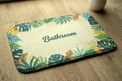 Nedvszívó fürdőszoba szőnyeg Trópusi levelek