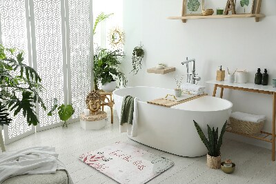 Fürdőszoba szőnyeg Pasztell virágok