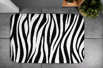 Zuhany kilépő szőnyeg Zebra csíkok