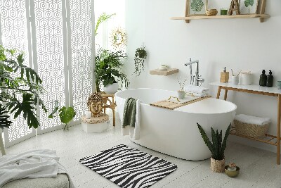 Zuhany kilépő szőnyeg Zebra csíkok