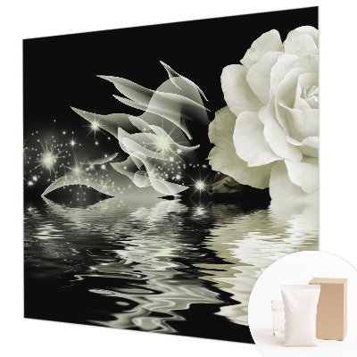 Vlies fotótapéta nappaliba Világító rózsa