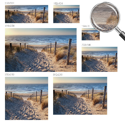 Poszter tapéta Strand ösvény