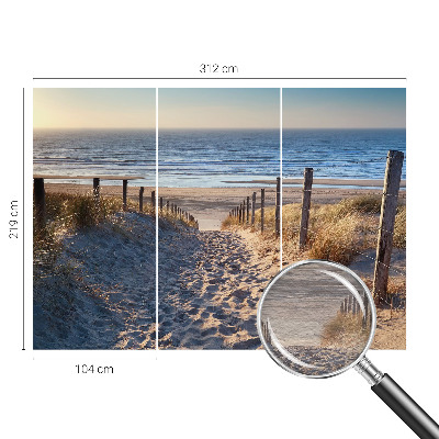 Poszter tapéta Strand ösvény