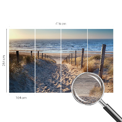 Poszter tapéta Strand ösvény