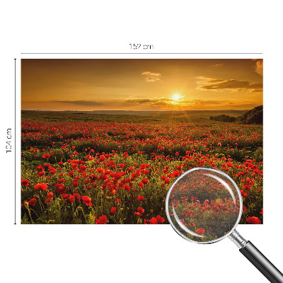 Fotótapéta nappaliba Pipacsmező