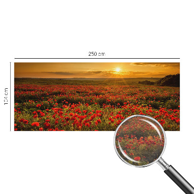 Fotótapéta nappaliba Pipacsmező