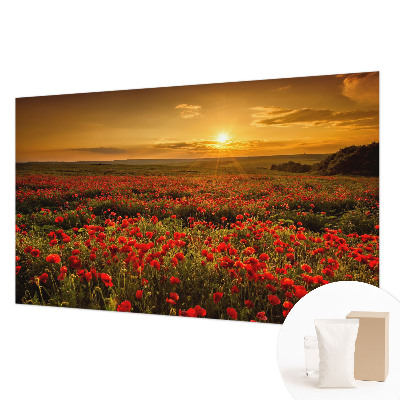 Fotótapéta nappaliba Pipacsmező