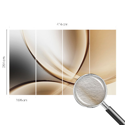 Vlies fotótapéta Lekerekített vonalak