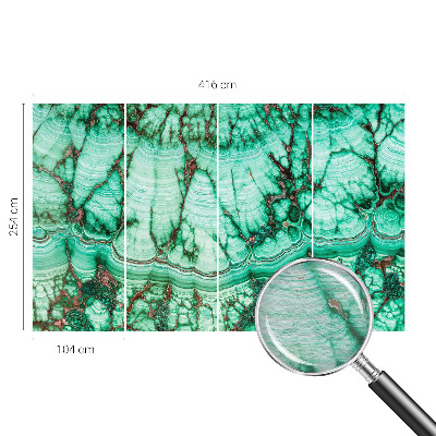 Prémium vlies fotótapéta Zöld minták