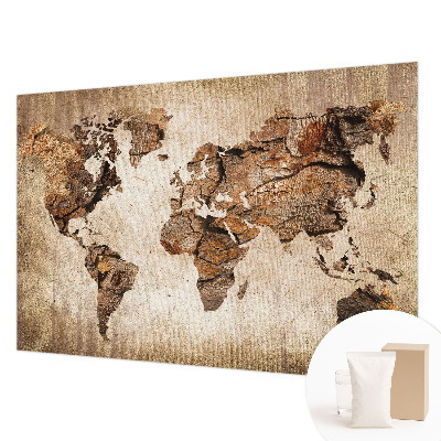 Fali poszter tapéta Fa térkép