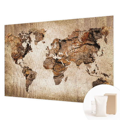 Fali poszter tapéta Fa térkép