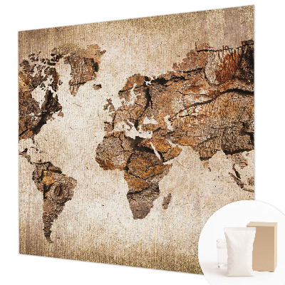 Fali poszter tapéta Fa térkép