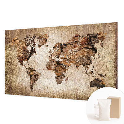 Fali poszter tapéta Fa térkép