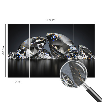 Fotótapéta hálószobába Kristály szépség