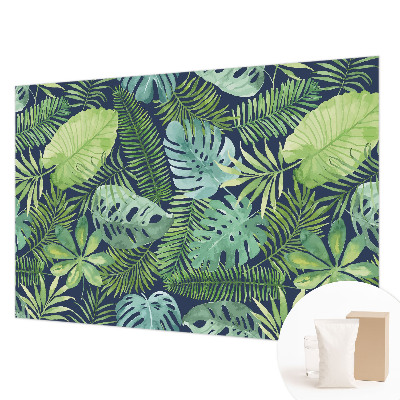 Vlies fotótapéta hálószobába Trópusi levelek