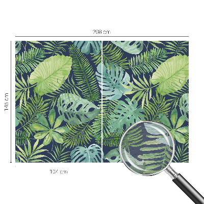 Vlies fotótapéta hálószobába Trópusi levelek