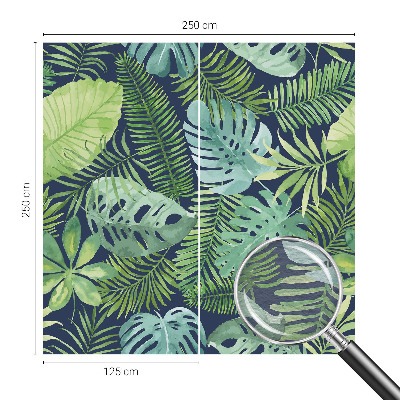 Vlies fotótapéta hálószobába Trópusi levelek