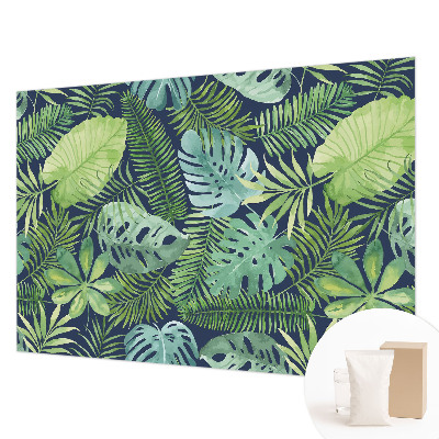 Vlies fotótapéta hálószobába Trópusi levelek