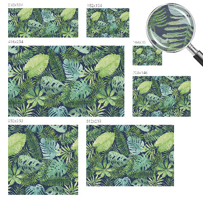 Vlies fotótapéta hálószobába Trópusi levelek