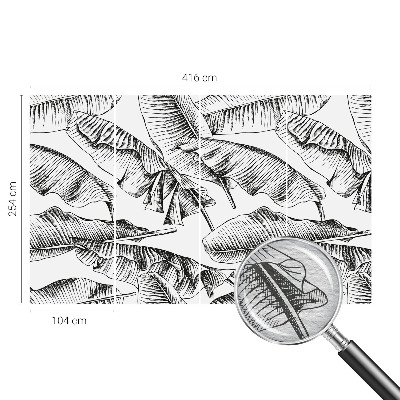 Vlies fotótapéta gyerekszobába Banánlevelek