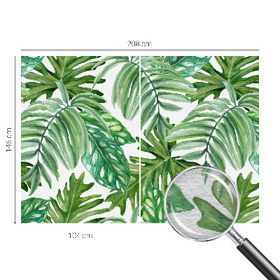 Nyomtatott vlies fotótapéta Egzotikus levelek