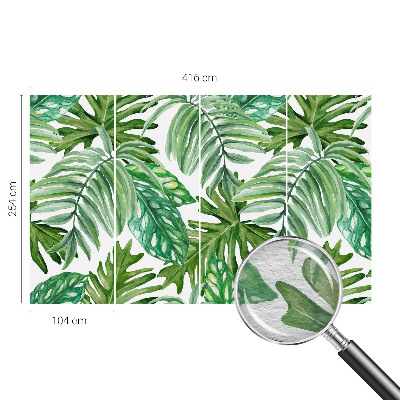 Nyomtatott vlies fotótapéta Egzotikus levelek