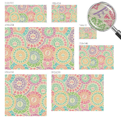 Poszter tapéta falra Színes mandalák