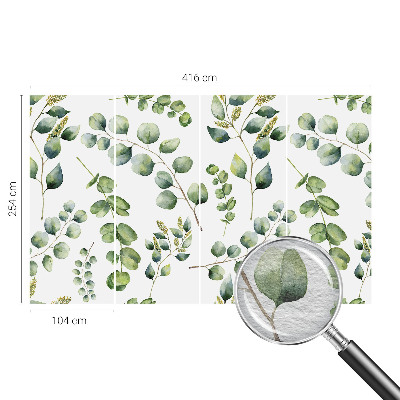 Kép tapéta Zöld levelek