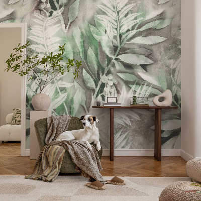 Vlies fotótapéta nappaliba Akvarell levelek