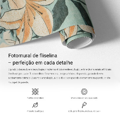 Vlies fotótapéta hálószobába Botanikai elegancia