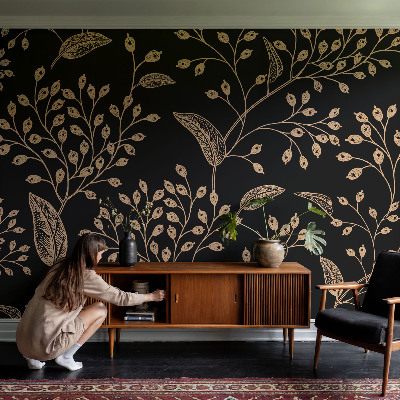Vlies fotótapéta hálószobába Botanikai elegancia