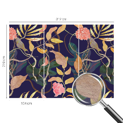 Fali poszter tapéta Növényi elegancia