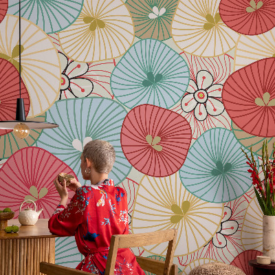 Fotótapéta hálószobába Virágminta