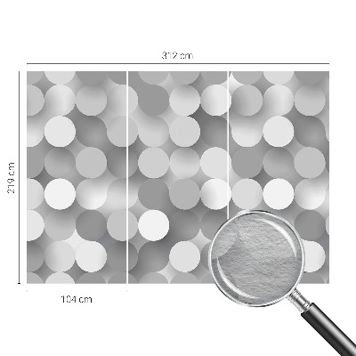 Modern fotótapéta méretre Szürke körök