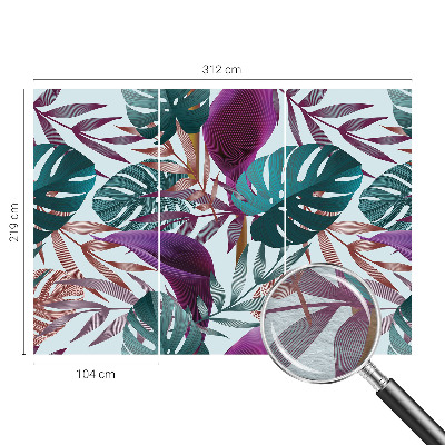 Dekoratív fotótapéta nappaliba Trópusi kompozíció