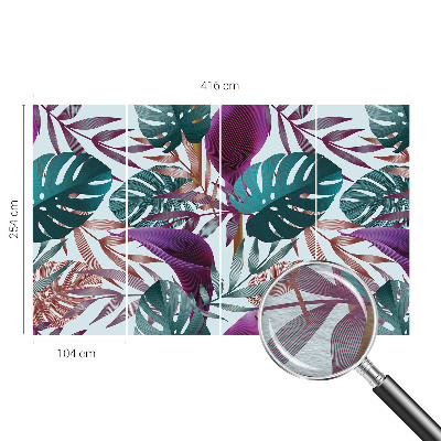 Dekoratív fotótapéta nappaliba Trópusi kompozíció