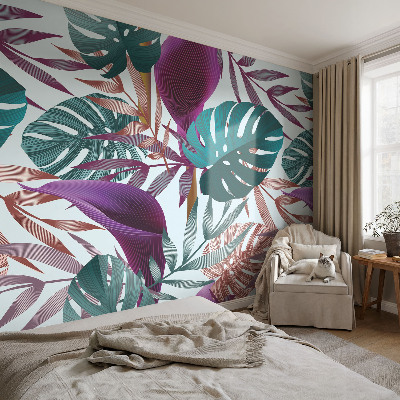 Dekoratív fotótapéta nappaliba Trópusi kompozíció