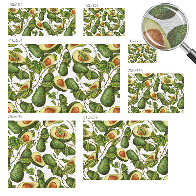 Vlies fotótapéta gyerekszobába Avokádó minta