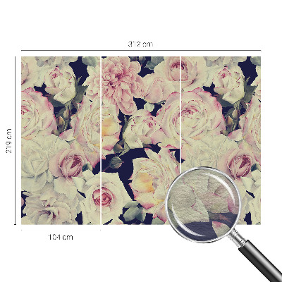 Nyomtatott vlies fotótapéta Virágcsokor