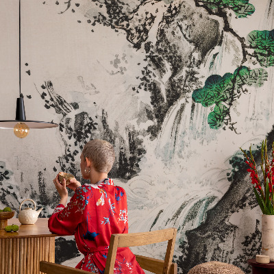 Vlies fotótapéta hálószobába A természet vízesése