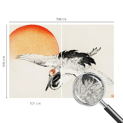 Dekoratív fotótapéta nappaliba Elegáns daru