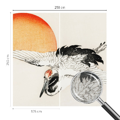 Dekoratív fotótapéta nappaliba Elegáns daru