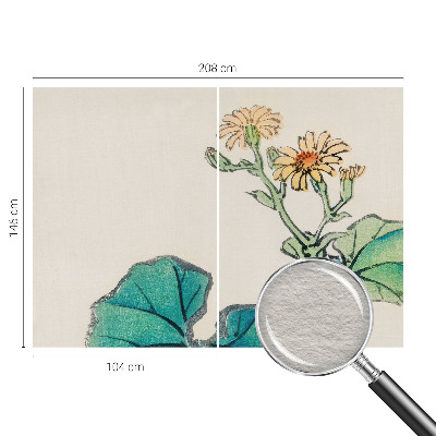 Nyomtatott vlies fotótapéta Virág és levelek